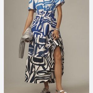 Anthropologie Blue Somerset Dress